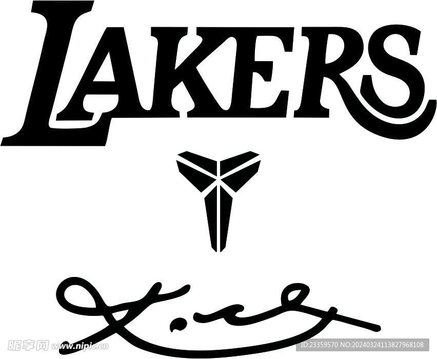 湖人队 科比签名 LAKERS