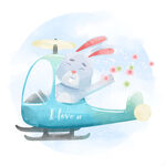 兔子开直升飞机