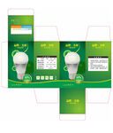 绿色LED灯泡包装彩盒