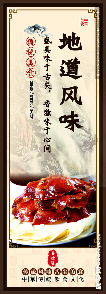 烤鴨簡介掛圖