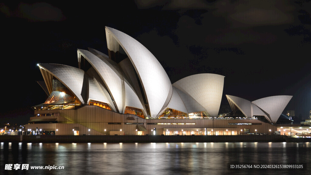 悉尼歌剧院夜间摄影