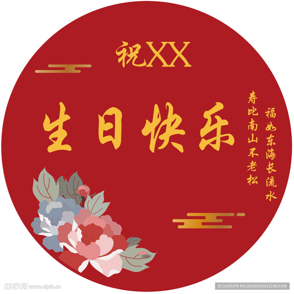 生日活動展板