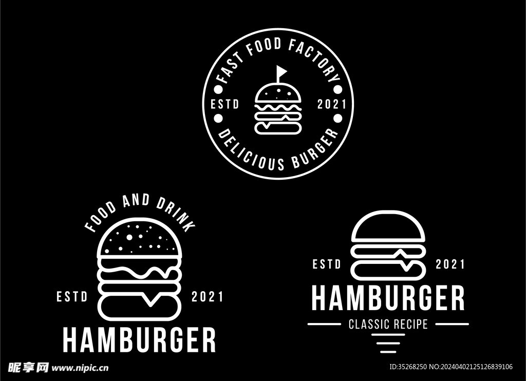 汉堡图标logo