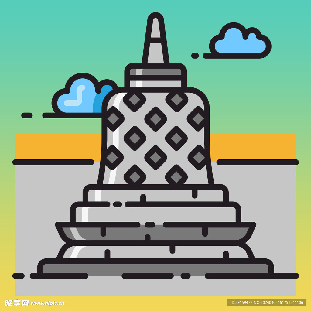           卡通建筑 