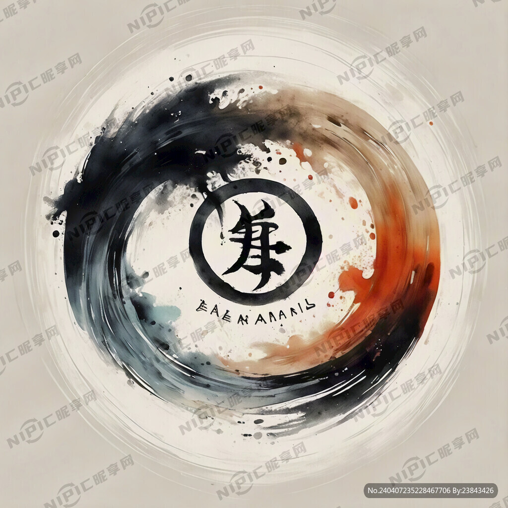 筆墨紙硯標(biāo)志 中國風(fēng)