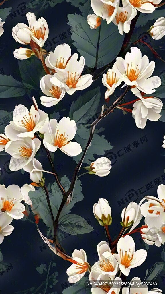 槐花 矢量圖
