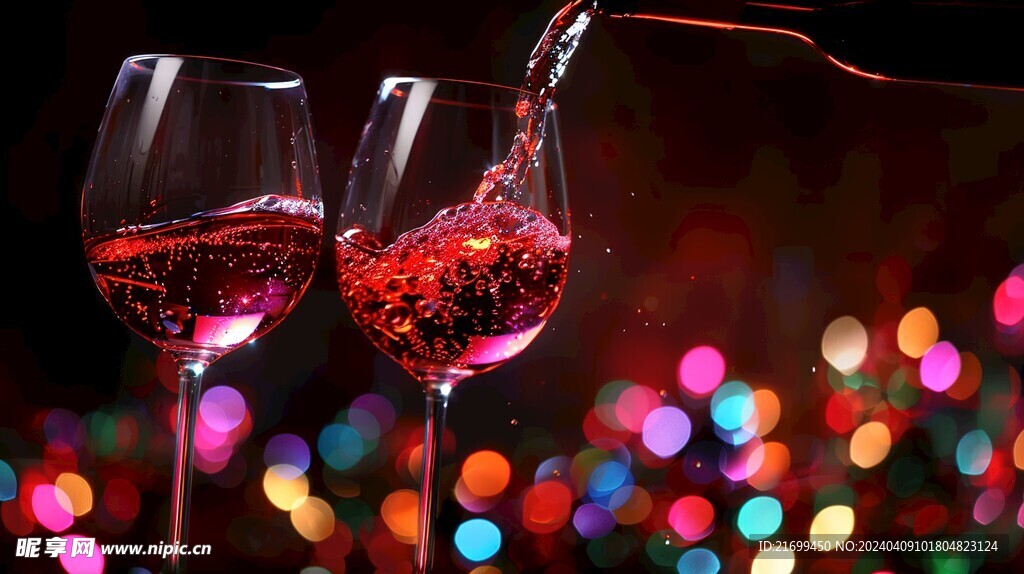 红酒庆祝酒杯酒瓶葡萄酒酒具
