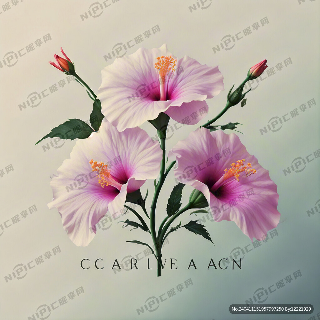 用芙蓉花生成幾個標(biāo)志