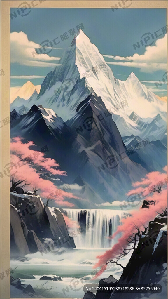 動漫的貢嘎雪山