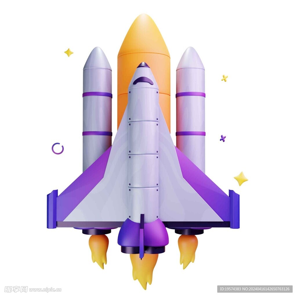 C4D模型 火箭