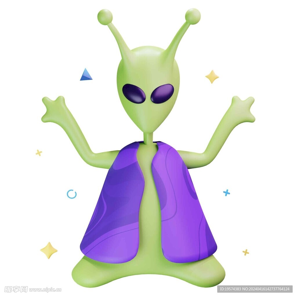 C4D模型 外星人