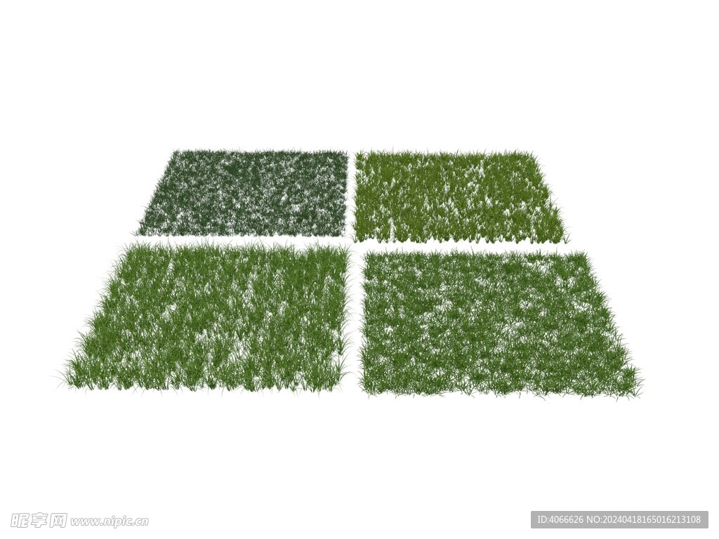 草坪草皮草地3d模型