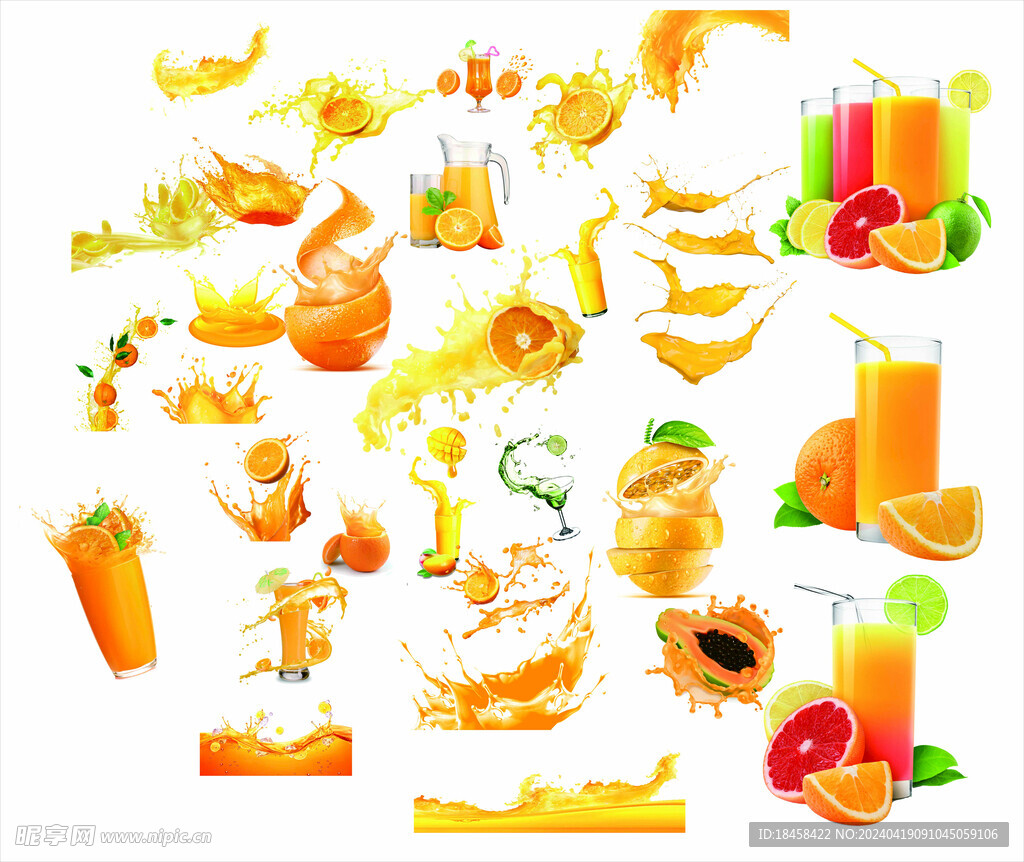 橙汁  果汁  水果海报  