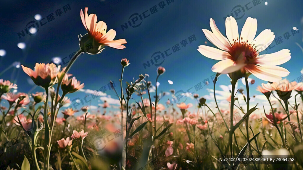 草原太陽鮮花