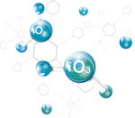 臭氧分子O3分子结构图
