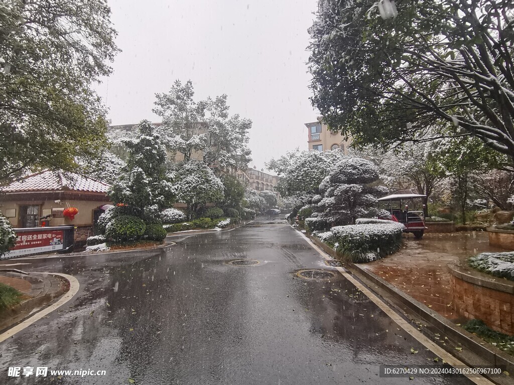 乡间雪景