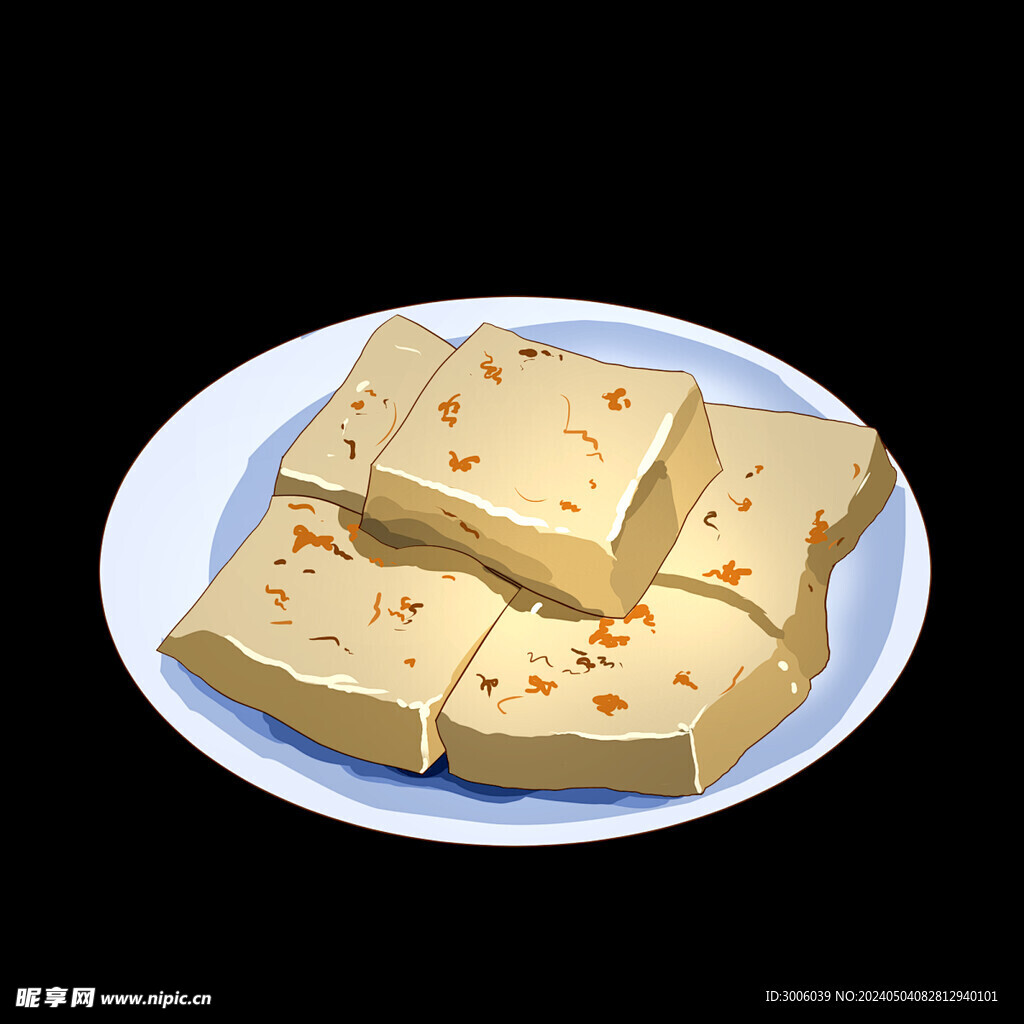 臭豆腐 手繪插畫