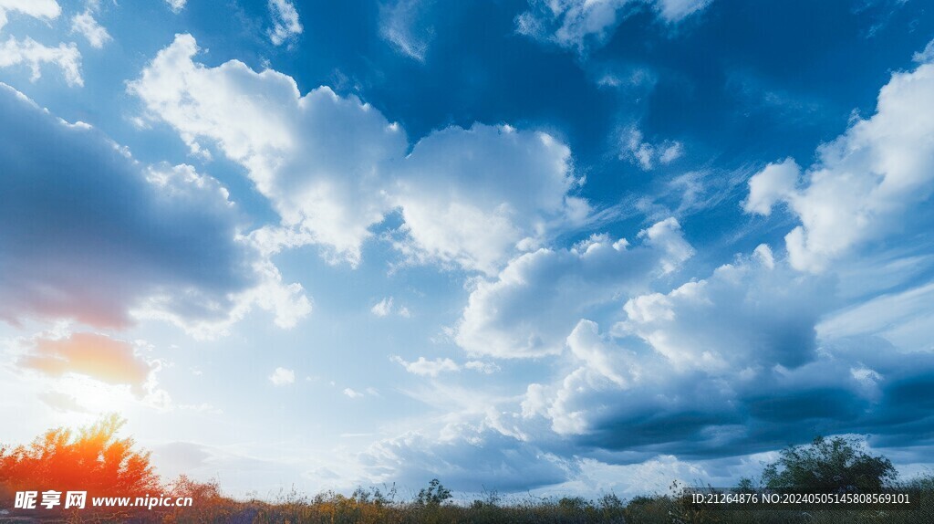 蔚藍天空