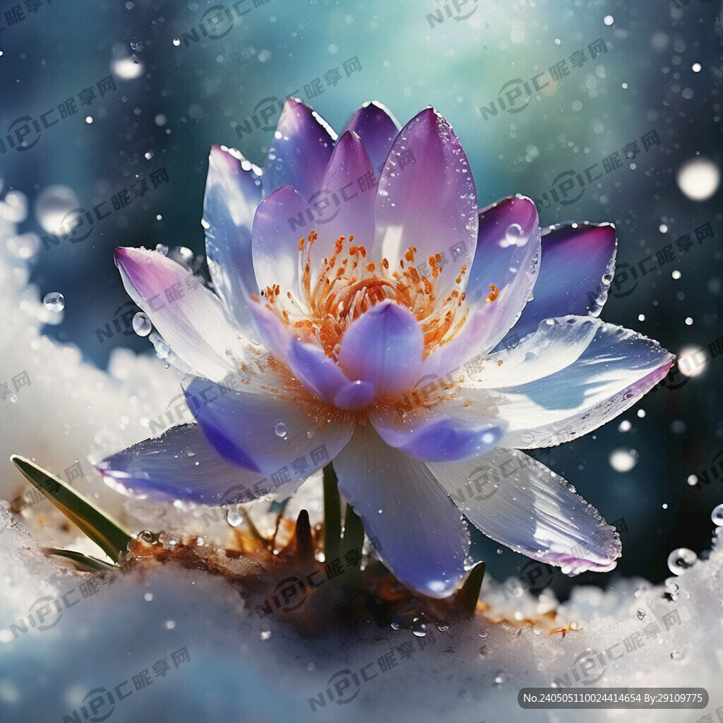 雪蓮花 晶瑩剔透 夢幻