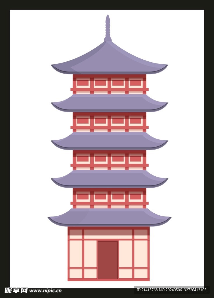 手繪古典建筑