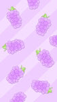 手绘紫色葡萄图案