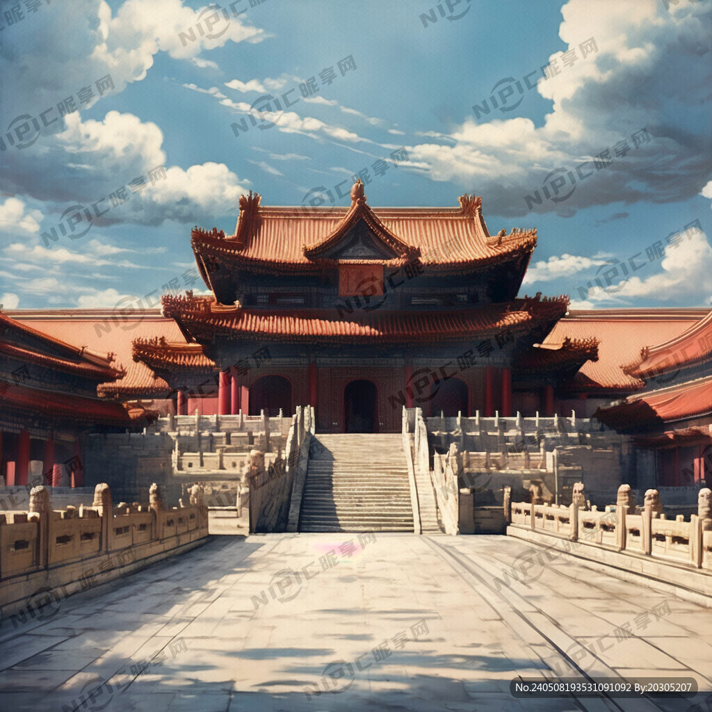 故宮建筑太和殿 紅墻黃瓦