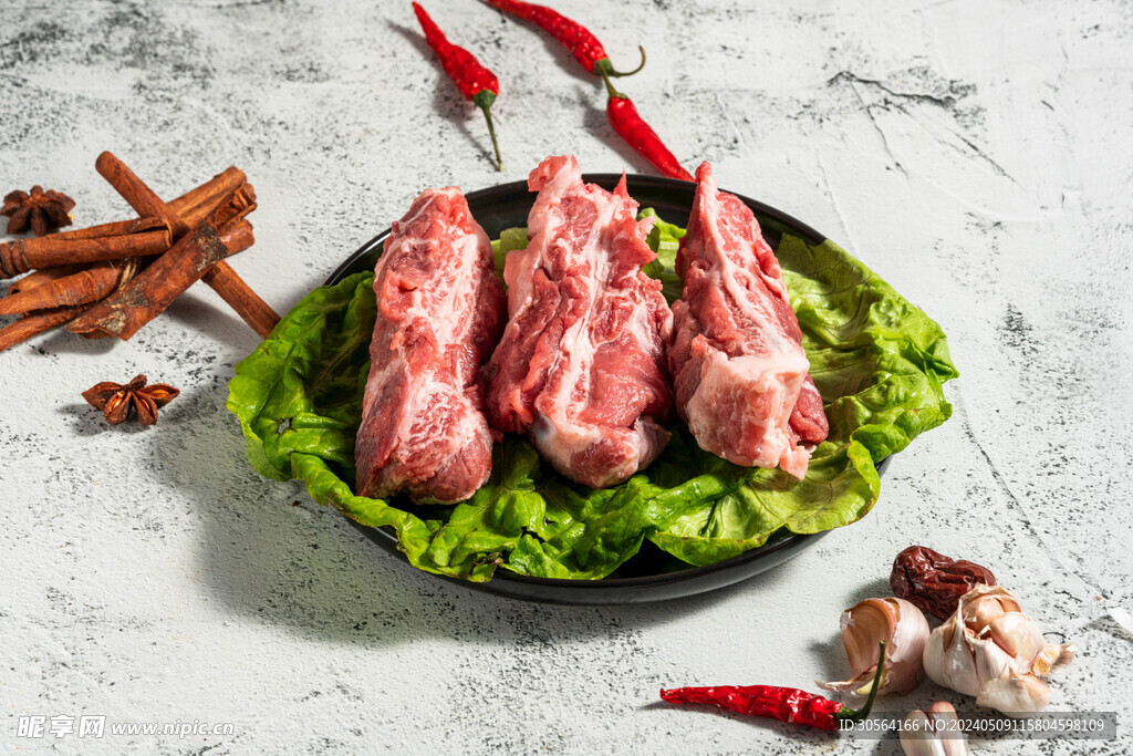 排骨肉塊食材