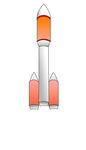 航天火箭发射图标扁平元素