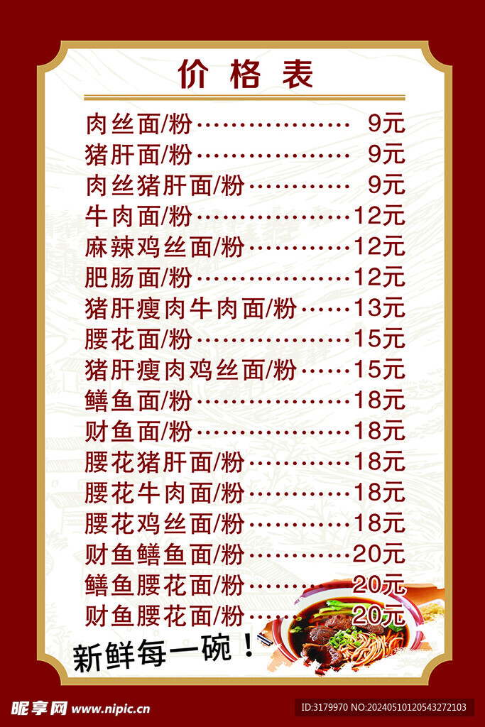 早餐面食