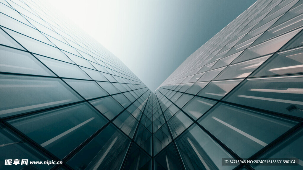 黑白仰視高樓空間背景
