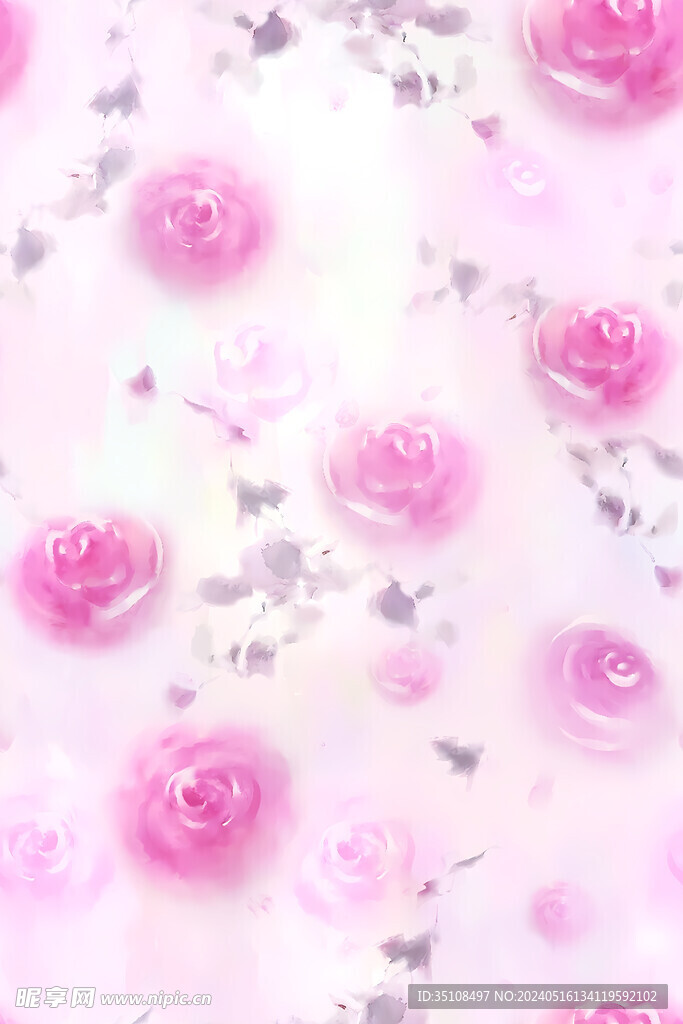 水彩 扎染花