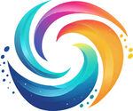 彩色圆形logo