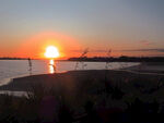 奥克兰海边夕阳风景