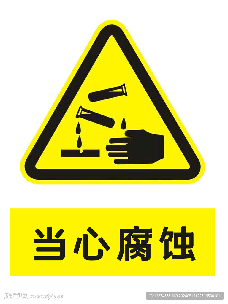 當心腐蝕海報