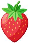 草莓矢量插图图标