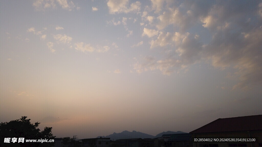 天空夕陽黃昏