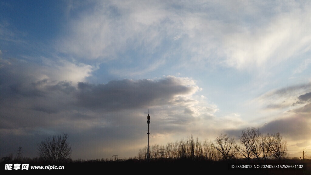 天空 夕陽