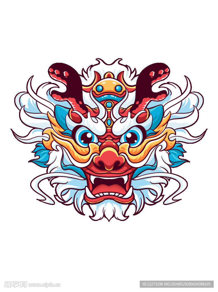 卡通龍元素          