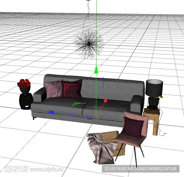 C4D模型 沙發