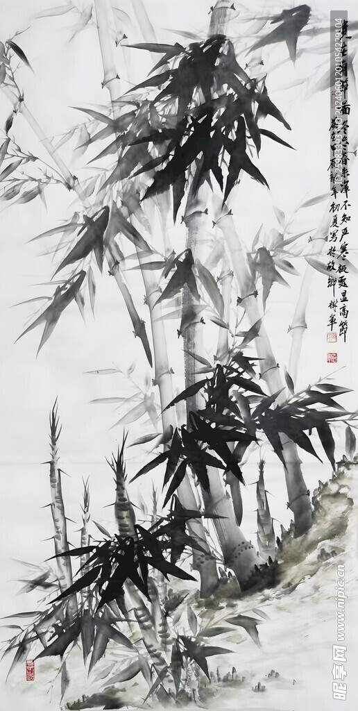 翠竹圖