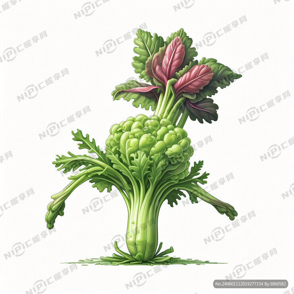 卡通空心菜 矢量空心菜