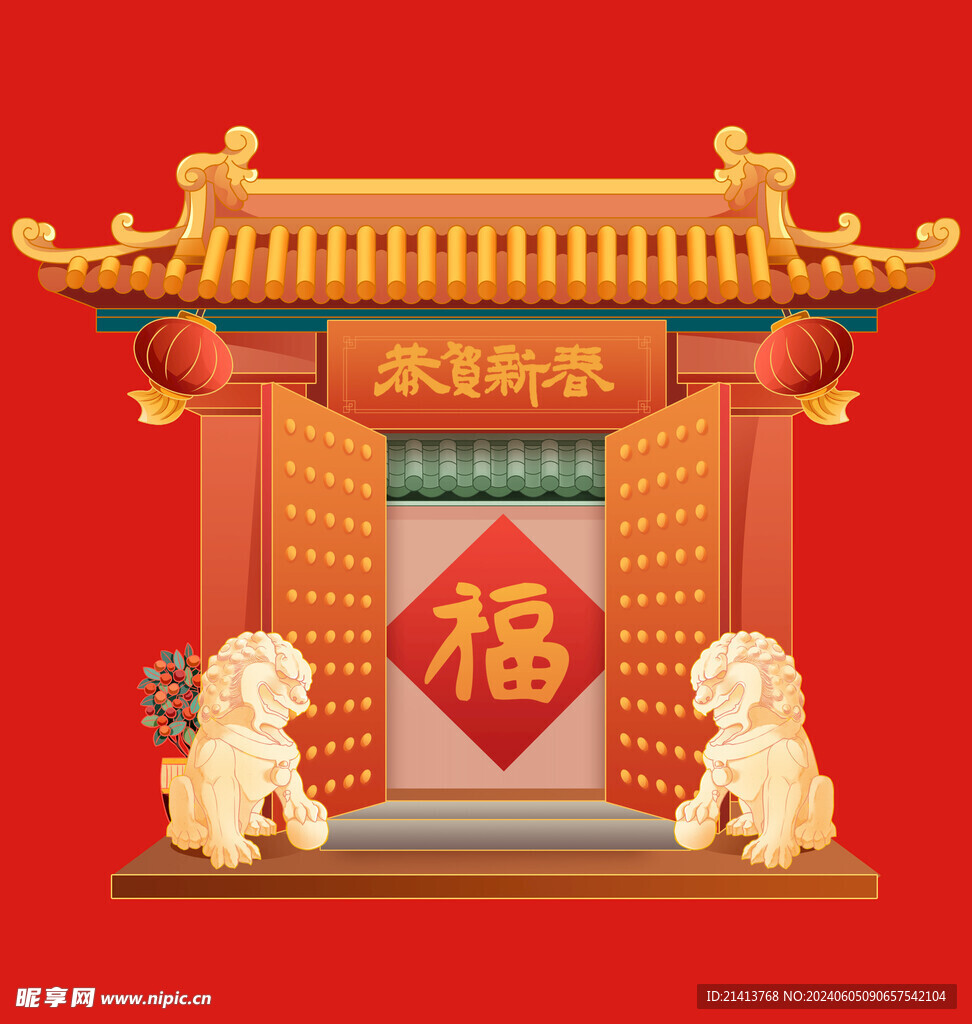 手繪古典建筑 