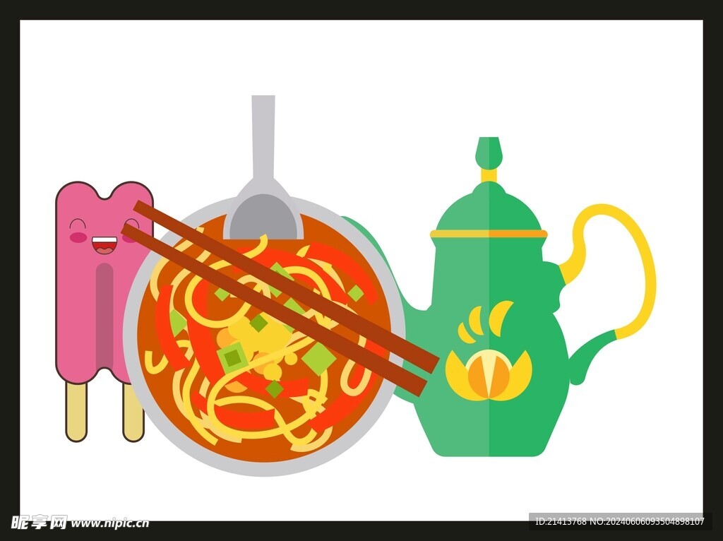 手繪卡通美食 