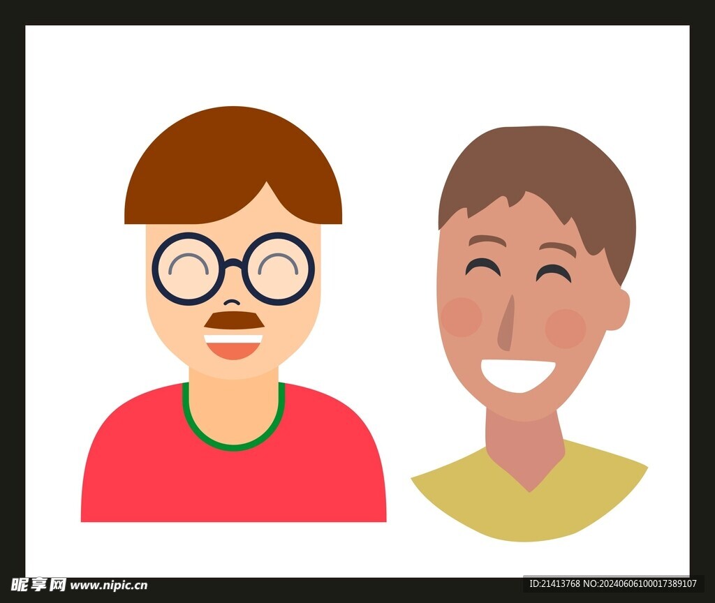 手繪男人男孩