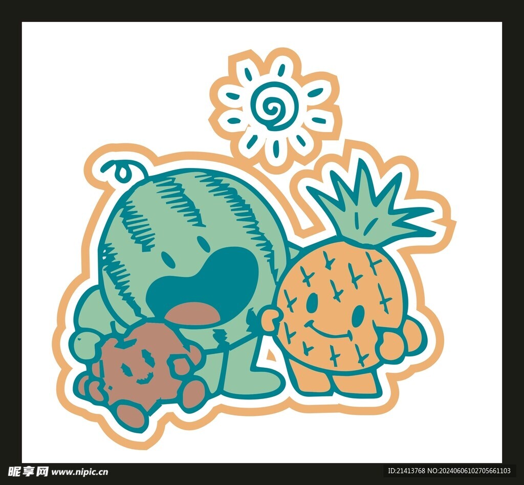 水果夏日西瓜 