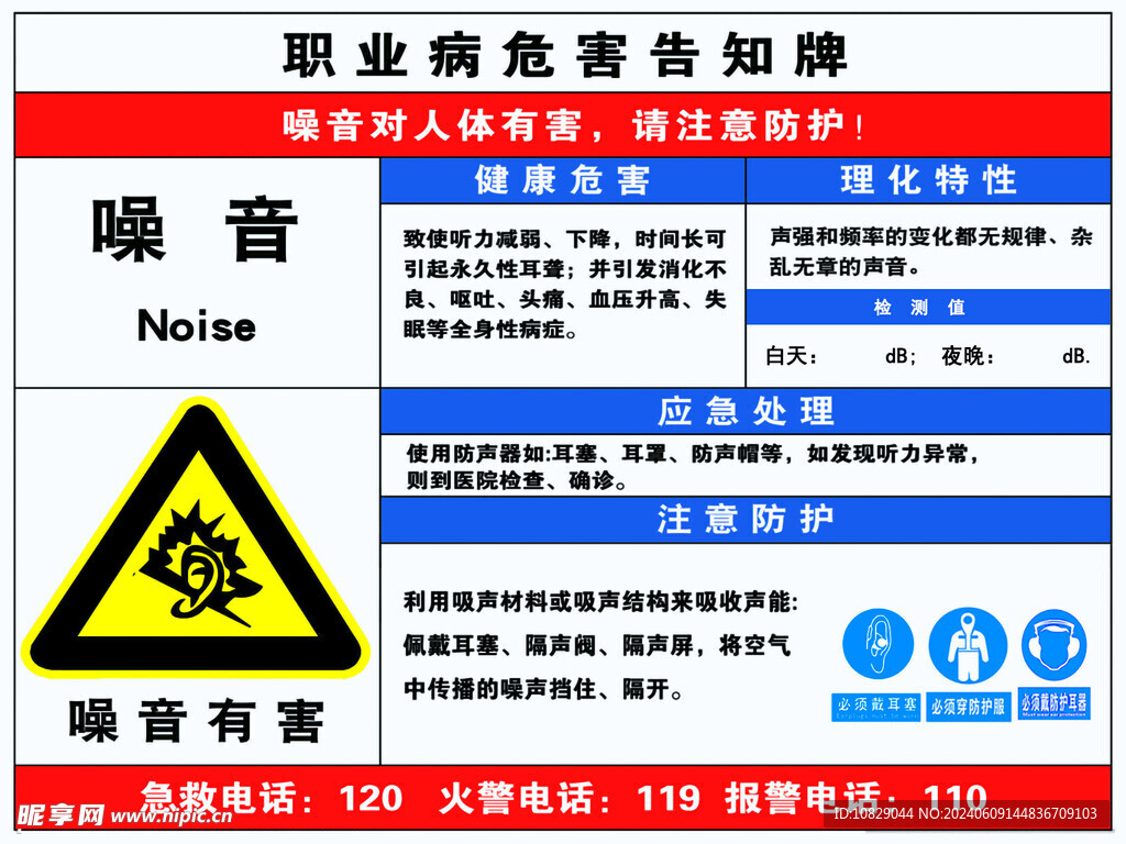 噪音公示牌