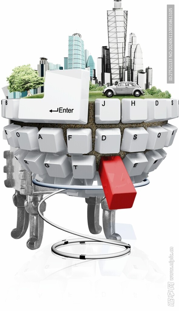 城市鍵盤建模