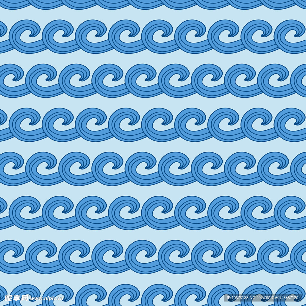 波浪花紋背景