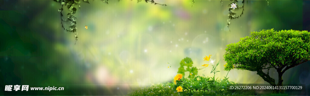 綠色植物banner