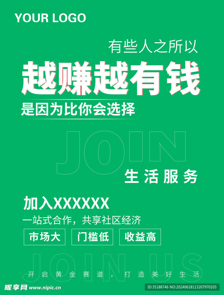 加盟海報